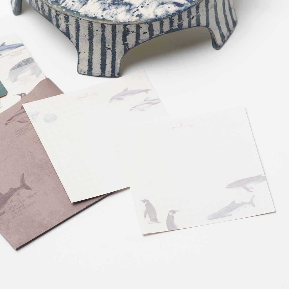 Marine Life Memo Paper Set with Case – Ocean Animal
