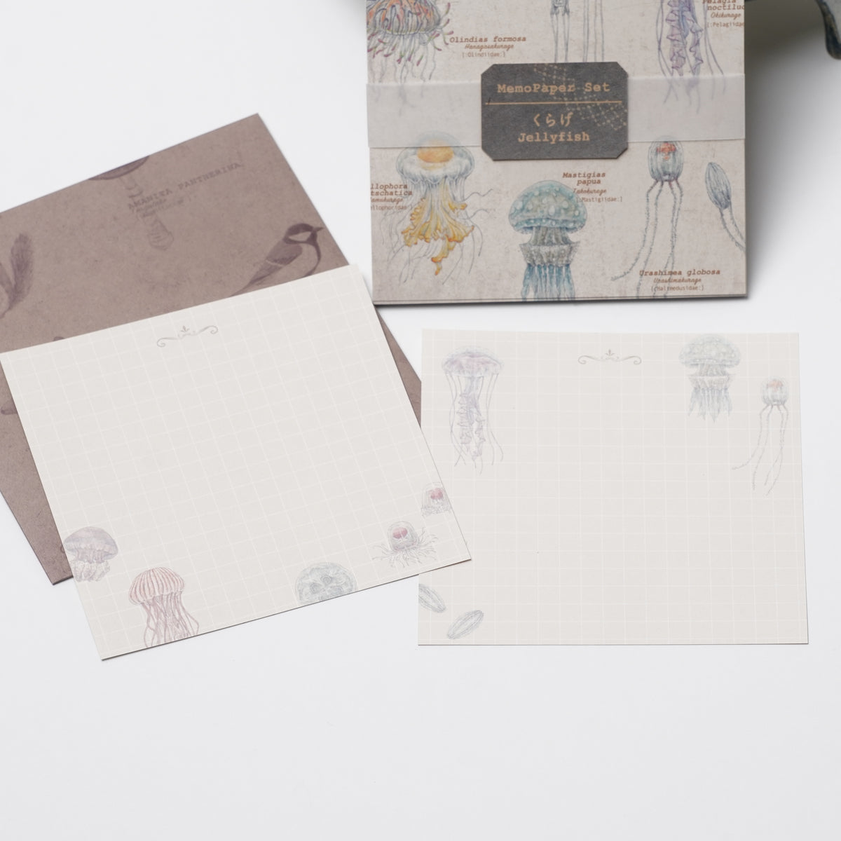 Memo Paper Set with Case – Jellyfish