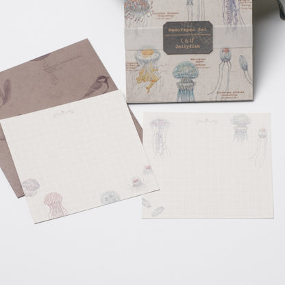 Memo Paper Set with Case – Jellyfish