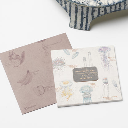 Memo Paper Set with Case – Jellyfish