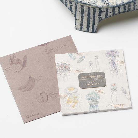 Memo Paper Set with Case – Jellyfish