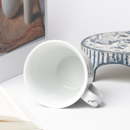Imariyaki Hand-Painted Mug - Cloud and Swallow