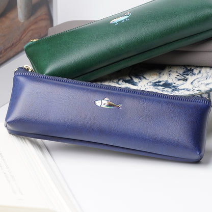 El COMMUN One Point Pen Case - Fish Slim Pencil Pouch