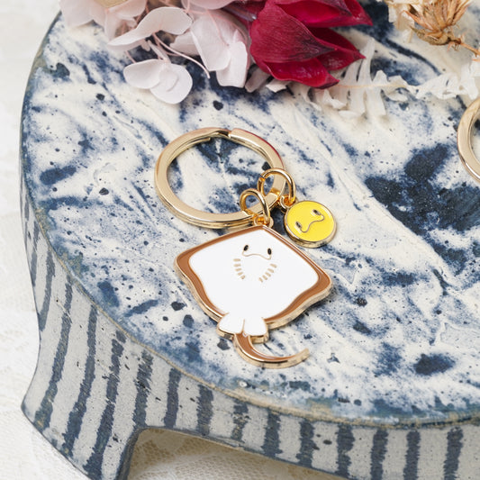 Animal Key Ring with Mini Charm stingray