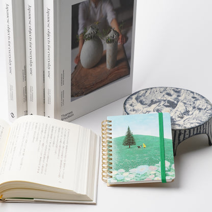 KING JIM HITOTOKI NOTE Daily Passport Size Notebook Set - Green Meadow