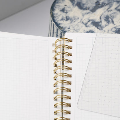 KING JIM HITOTOKI NOTE Daily Passport Size Notebook Set - Green Meadow