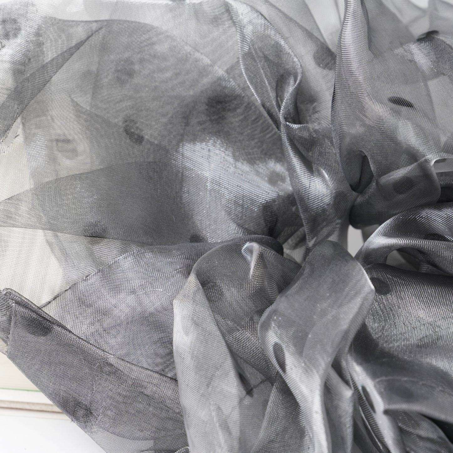 Polka Dot Organza Scrunchie - Sheer Oversized Hair Tie