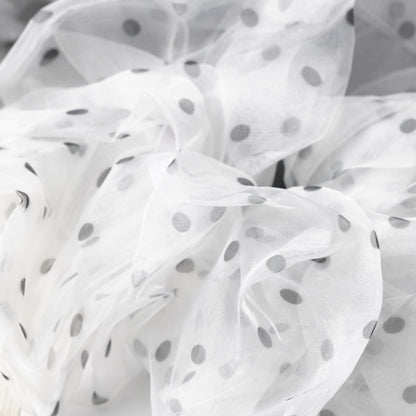 Polka Dot Organza Scrunchie - Sheer Oversized Hair Tie