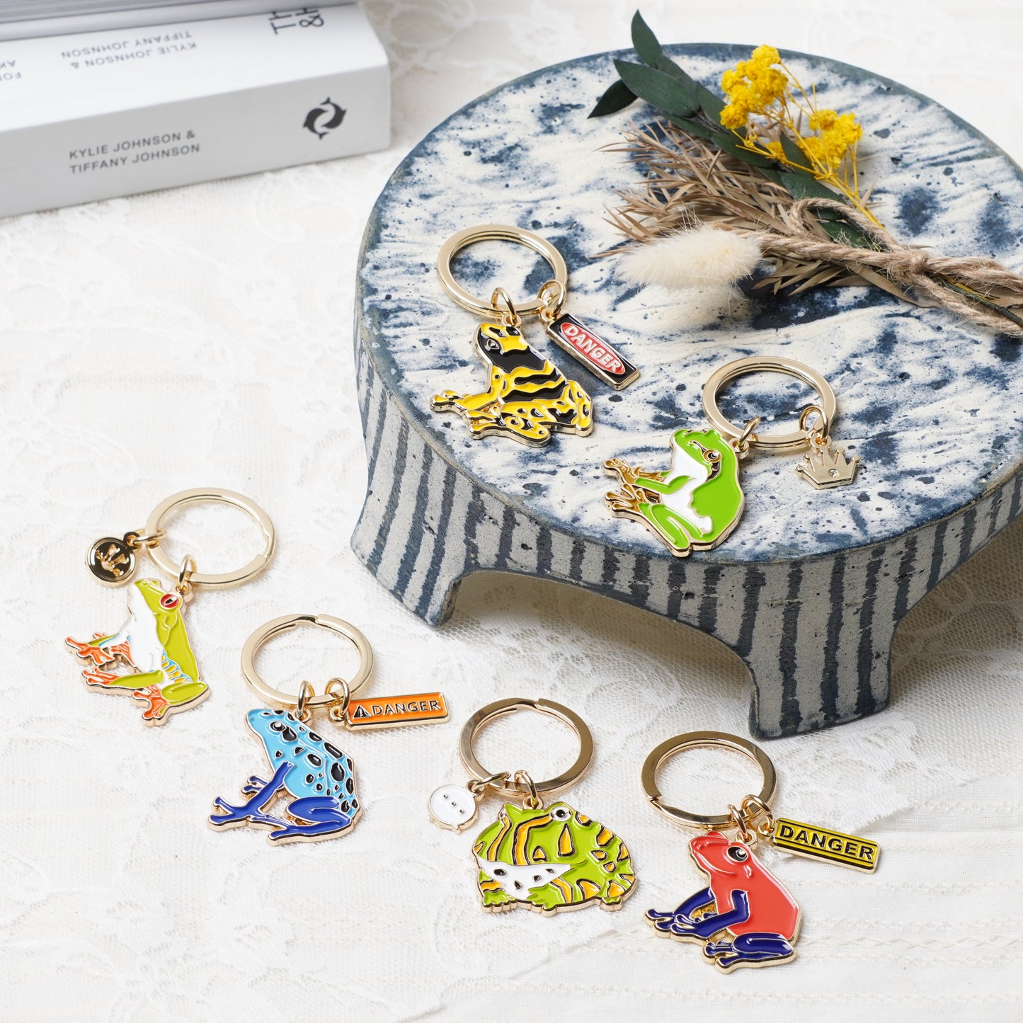 Frog Key Ring Dendrobates Pumilio