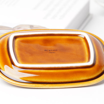 Miyama Crust Porcelain Soap Dish - Mino Ware