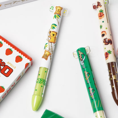 Koala's March Mimi 2-Color Pen – Black & Red Ballpoint