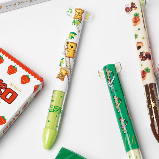 Koala's March Mimi 2-Color Pen – Black & Red Ballpoint