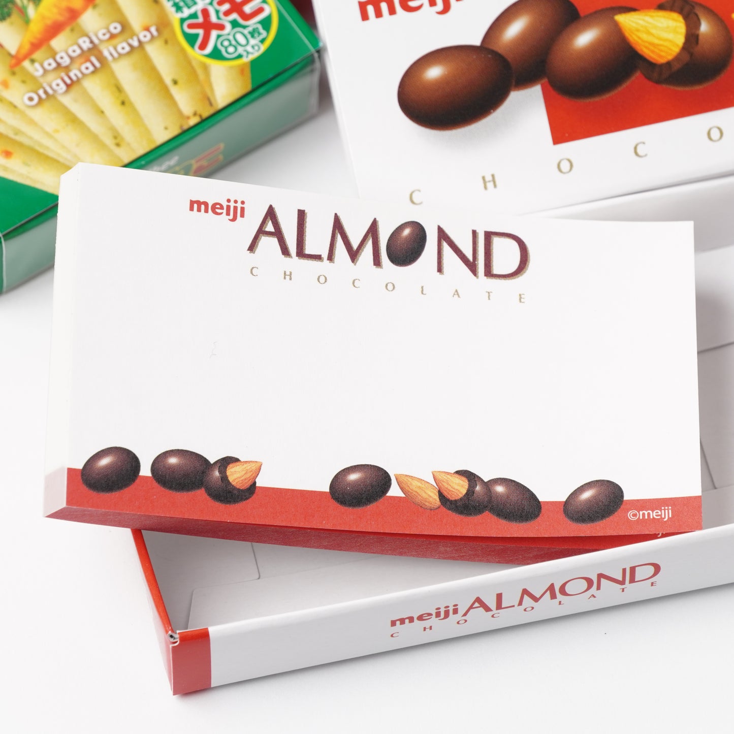 Meiji Almond Chocolate Slide Memo Pad