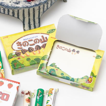 Meiji Kinoko no Yama Memo Pad Box