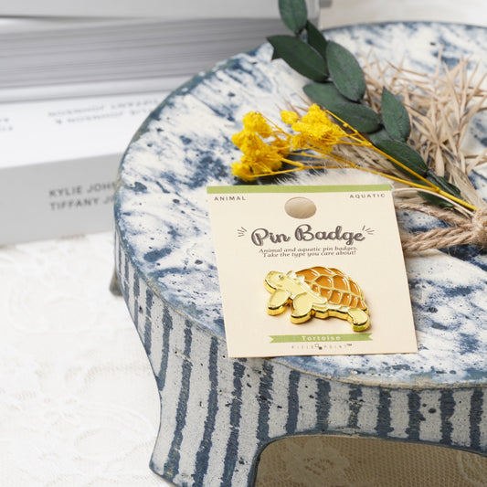 Tortoise Enamel Pin – Cute Slow Animal Badge for Backpacks & Gifts