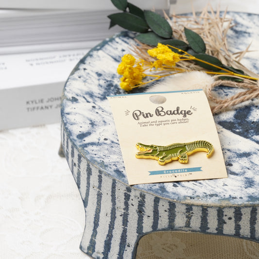 Crocodile Enamel Pin – Fun Reptile Badge for Backpacks, Jackets & Gifts