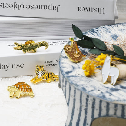 Tortoise Enamel Pin – Cute Slow Animal Badge for Backpacks & Gifts