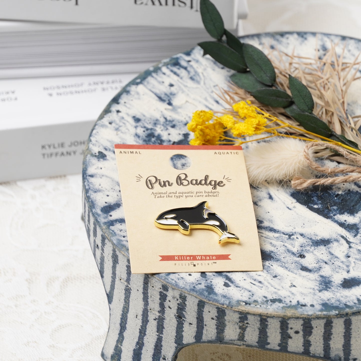 Orca Enamel Pin – Bold Ocean Animal Badge for Backpacks & Gifts