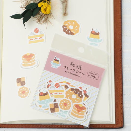 Japanese Washi Flake Stickers - Sweets