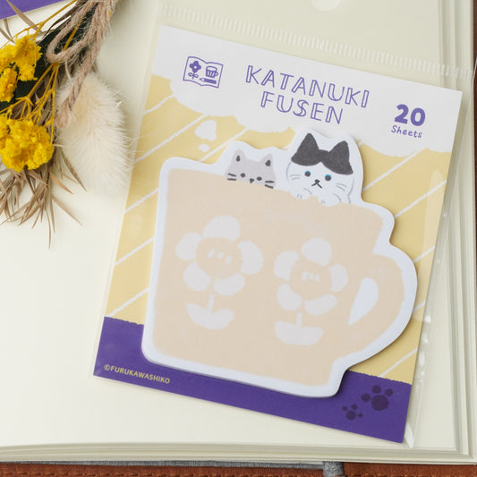 Watashi Biyori Die-Cut Sticky Notes - Cat