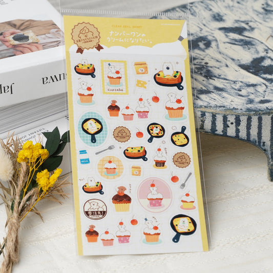 Animal Confectionery Workshop Clear Sticker Sheet - Dog