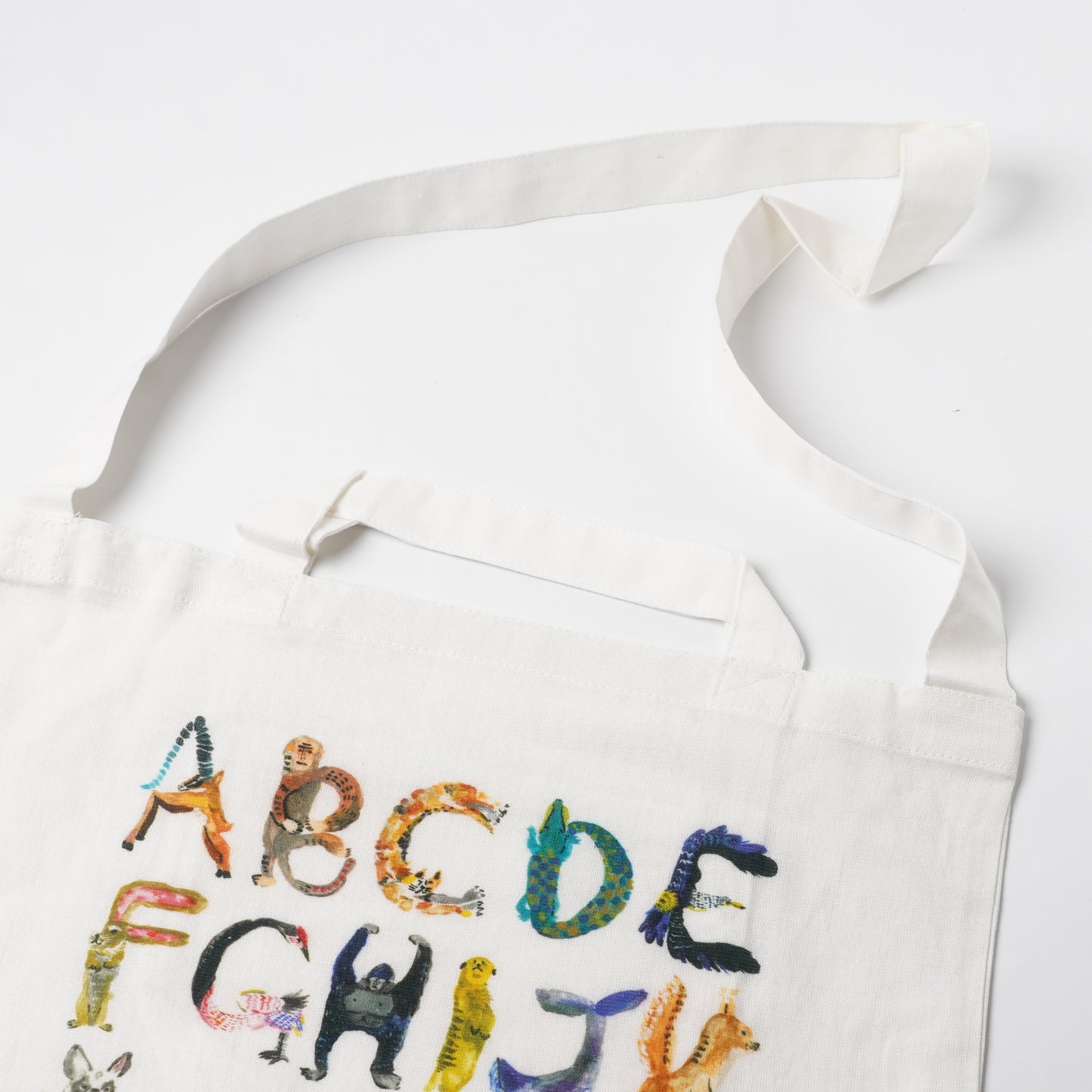 Creer Atelier KOTETSU Cotton Linen Tote Bag - Alphabet