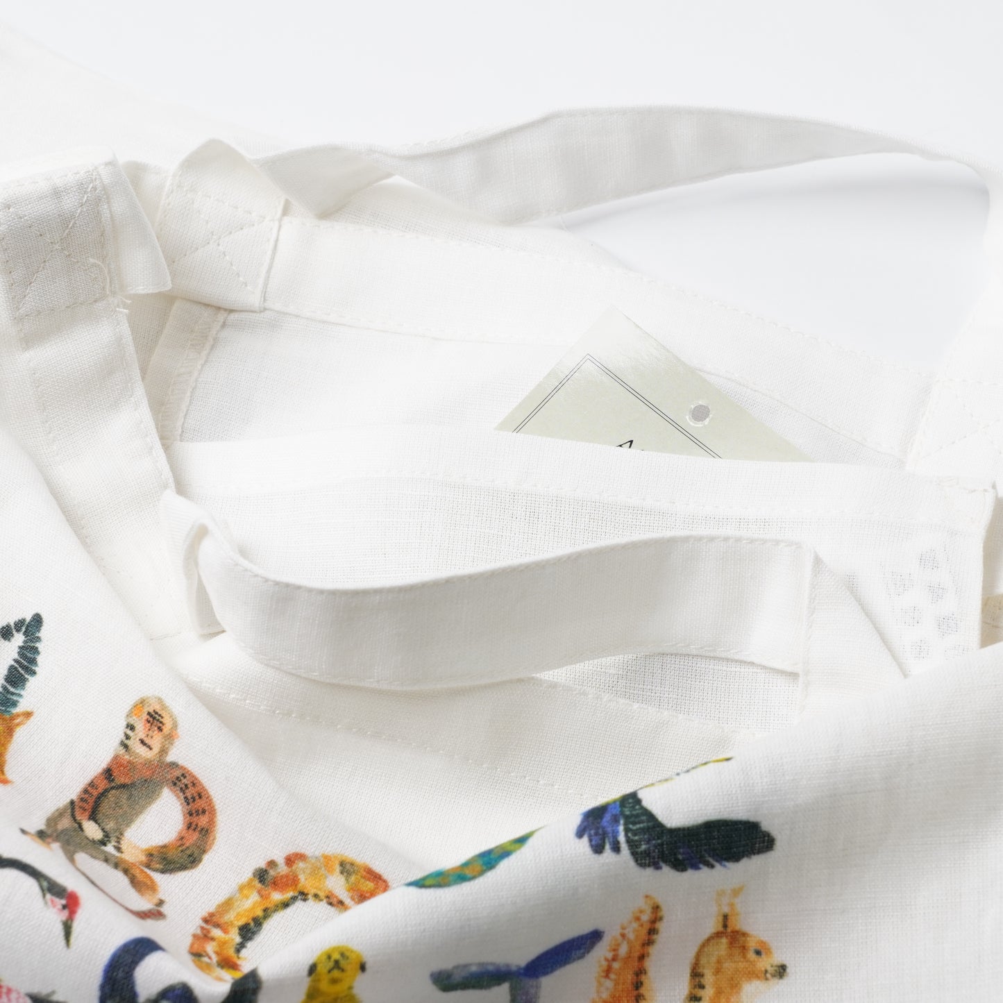 Creer Atelier KOTETSU Cotton Linen Tote Bag - Alphabet