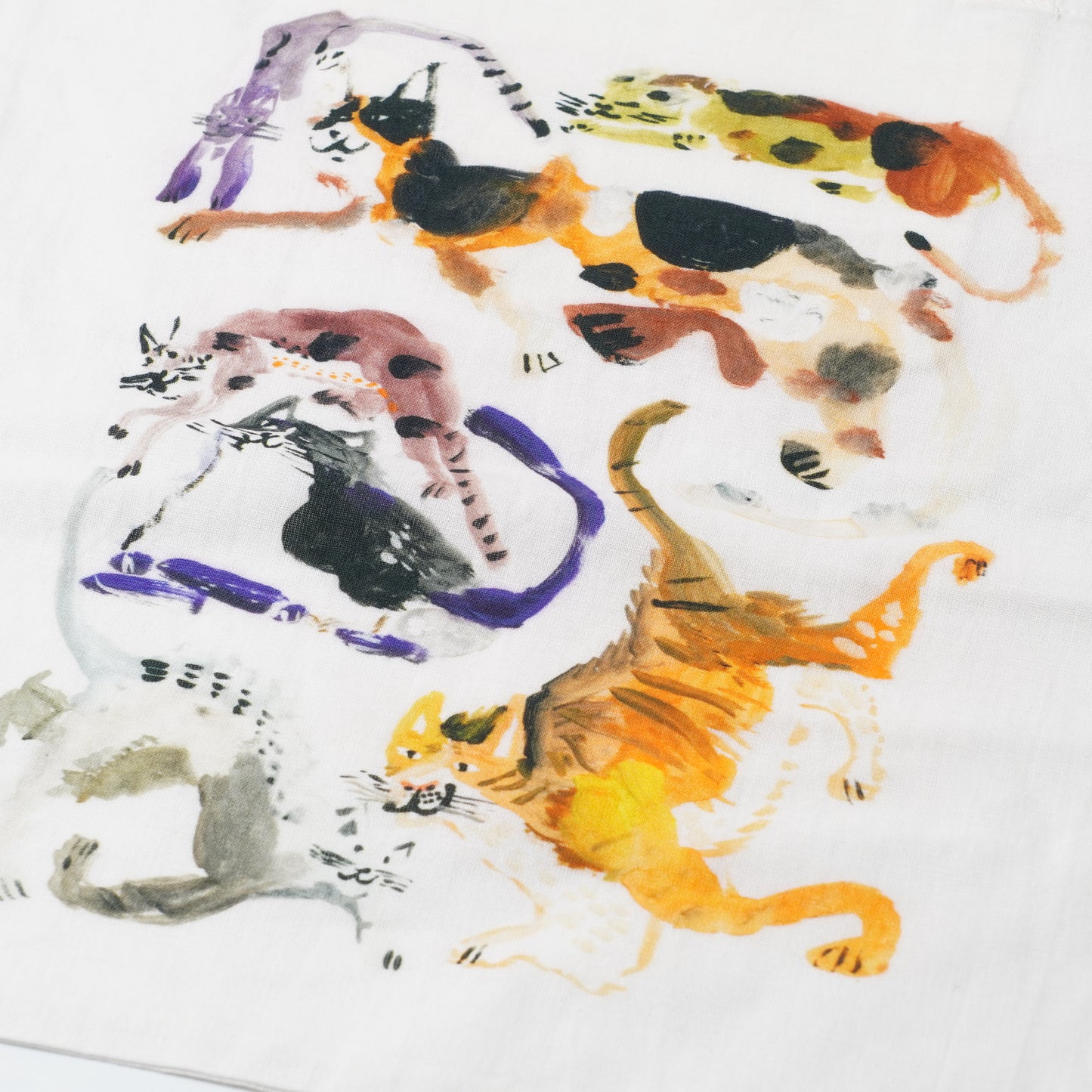 Creer Atelier KOTETSU Cotton Linen Tote Bag - Cat