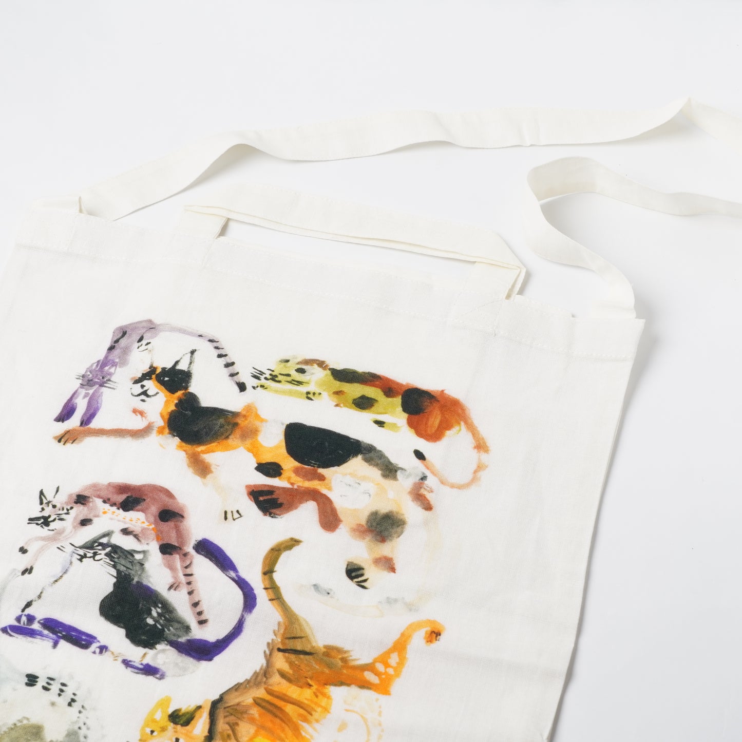 Creer Atelier KOTETSU Cotton Linen Tote Bag - Cat