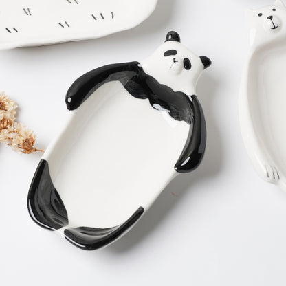 Creer Scenery Vase Animal Motif Ceramic Tray - Panda