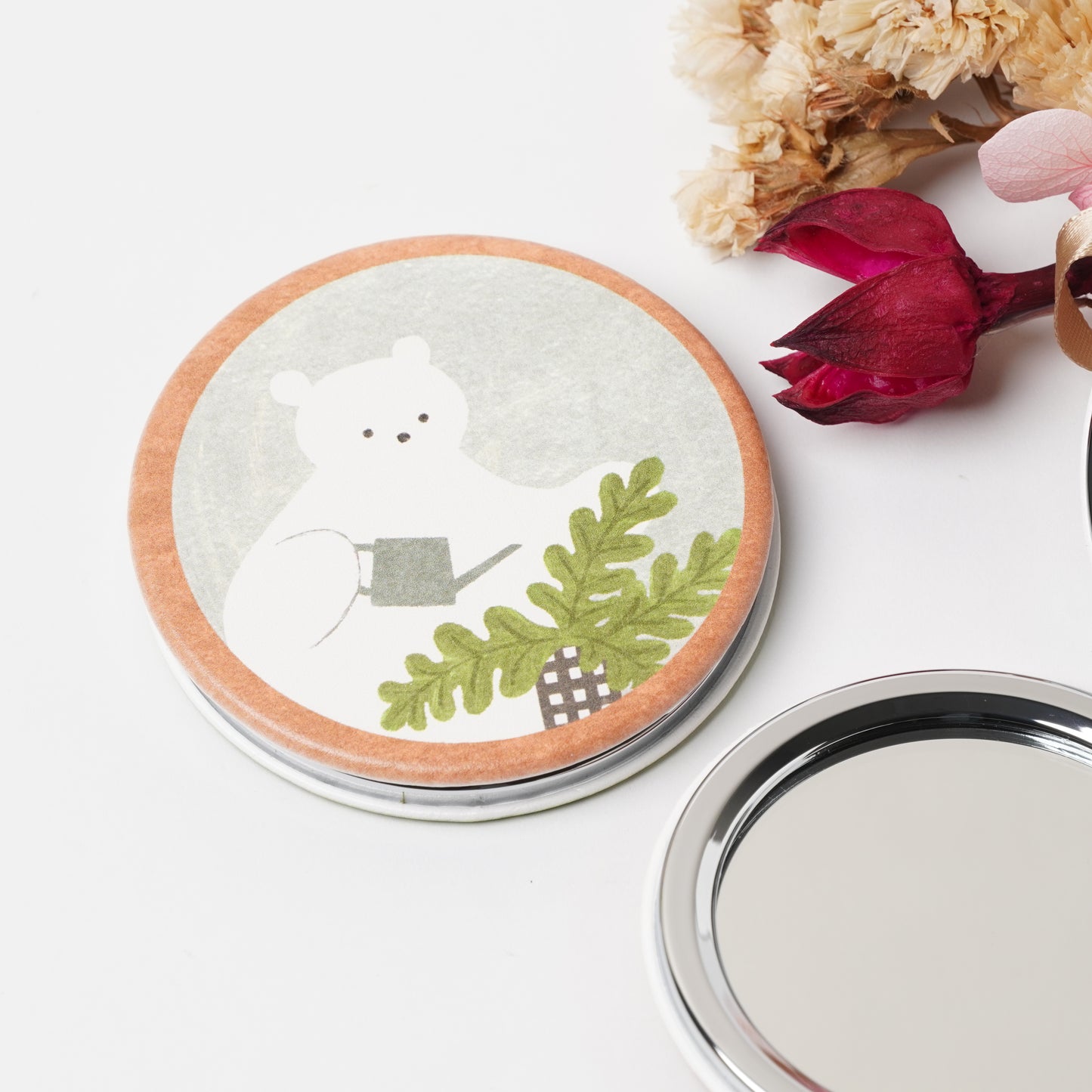 Green Living Compact Mirror - Mariko Fukuoka | cozyca products