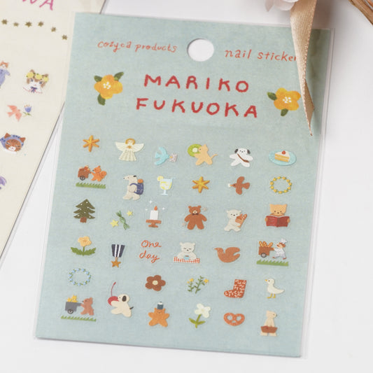 Animal & Flower Nail Stickers – Mariko Fukuoka | cozyca products