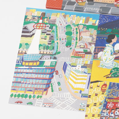 Cozy Kyoto Scenes Postcard Set - Ai Okino | cozyca products