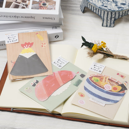 Greeting card delicious food tenmusu