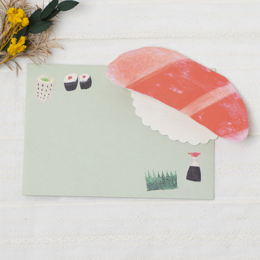 Greeting card delicious food