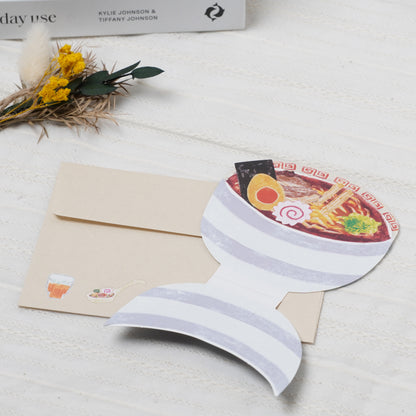 Greeting card delicious food ramen