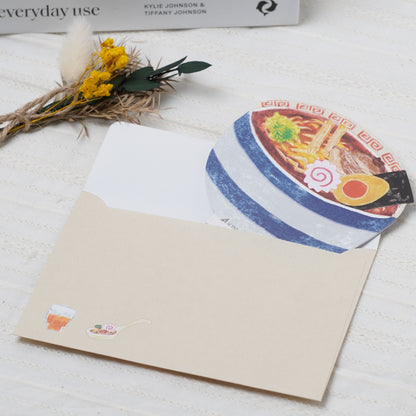 Greeting card delicious food ramen