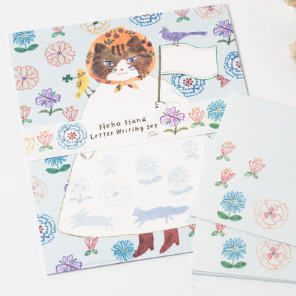 Neko Hana Letter Set - Aiko Fukawa | cozyca products