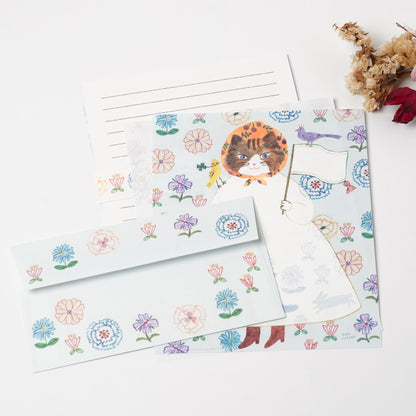 Neko Hana Letter Set - Aiko Fukawa | cozyca products