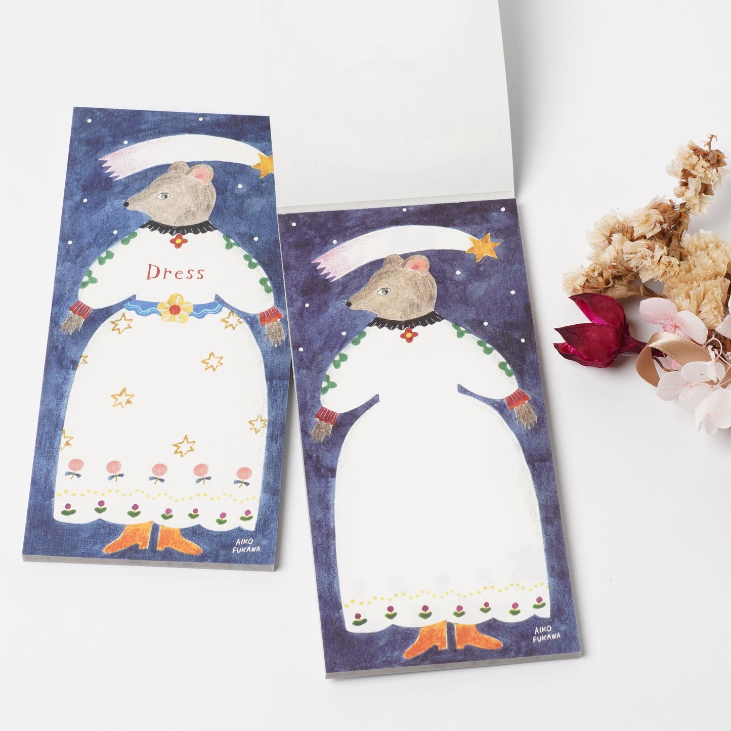 Dress Animal Mini Letter Pad – Aiko Fukawa | cozyca products