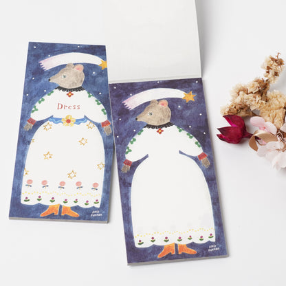Dress Animal Mini Letter Pad – Aiko Fukawa | cozyca products