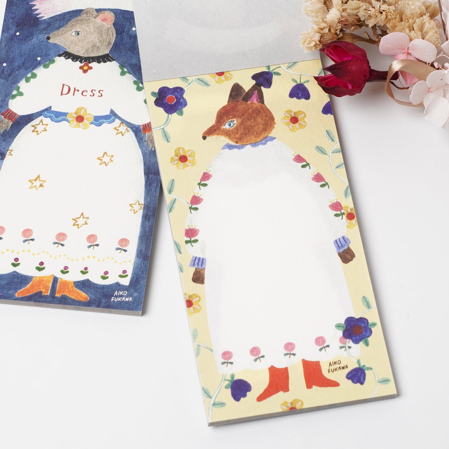Dress Animal Mini Letter Pad – Aiko Fukawa | cozyca products