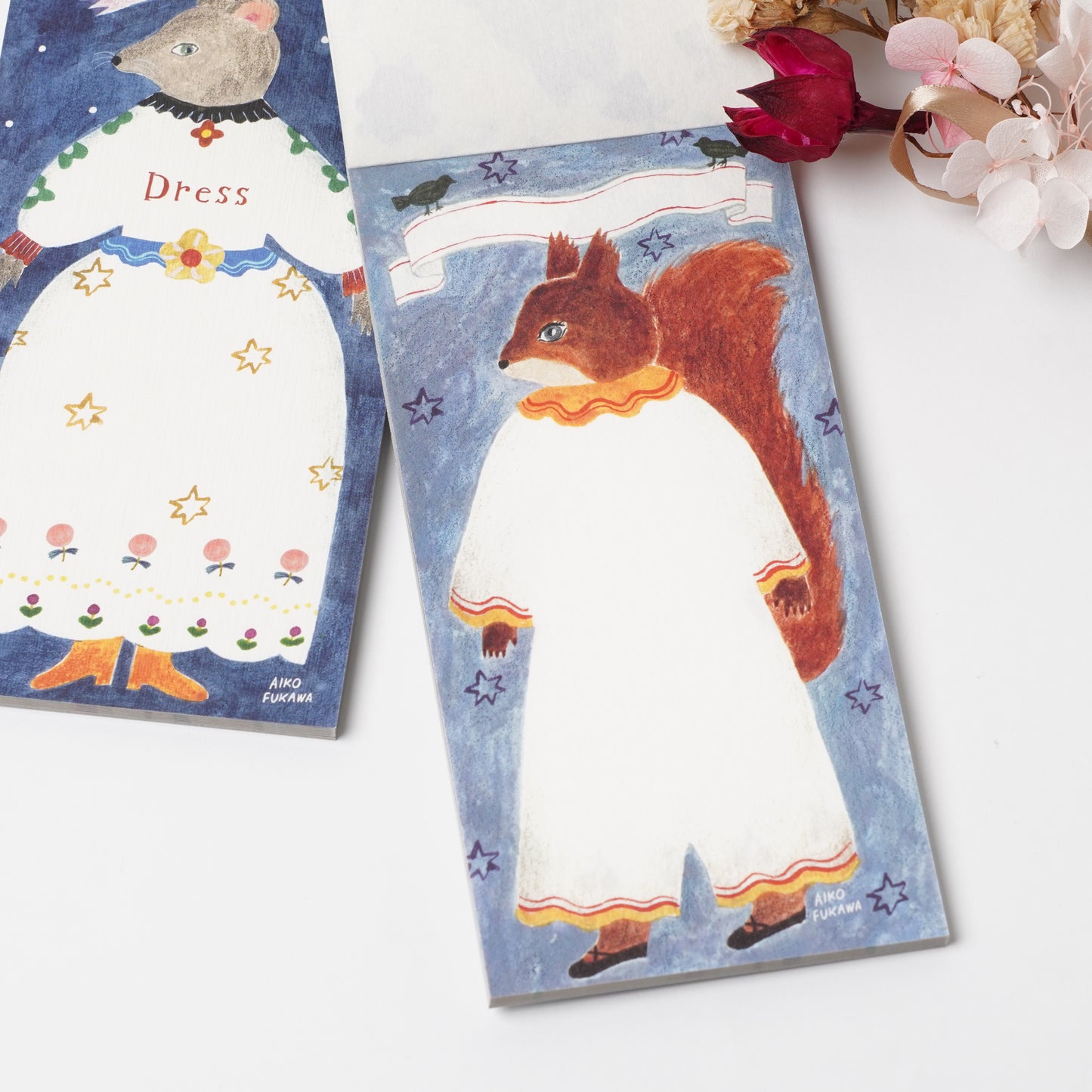 Dress Animal Mini Letter Pad – Aiko Fukawa | cozyca products