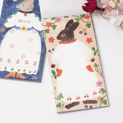 Dress Animal Mini Letter Pad – Aiko Fukawa | cozyca products