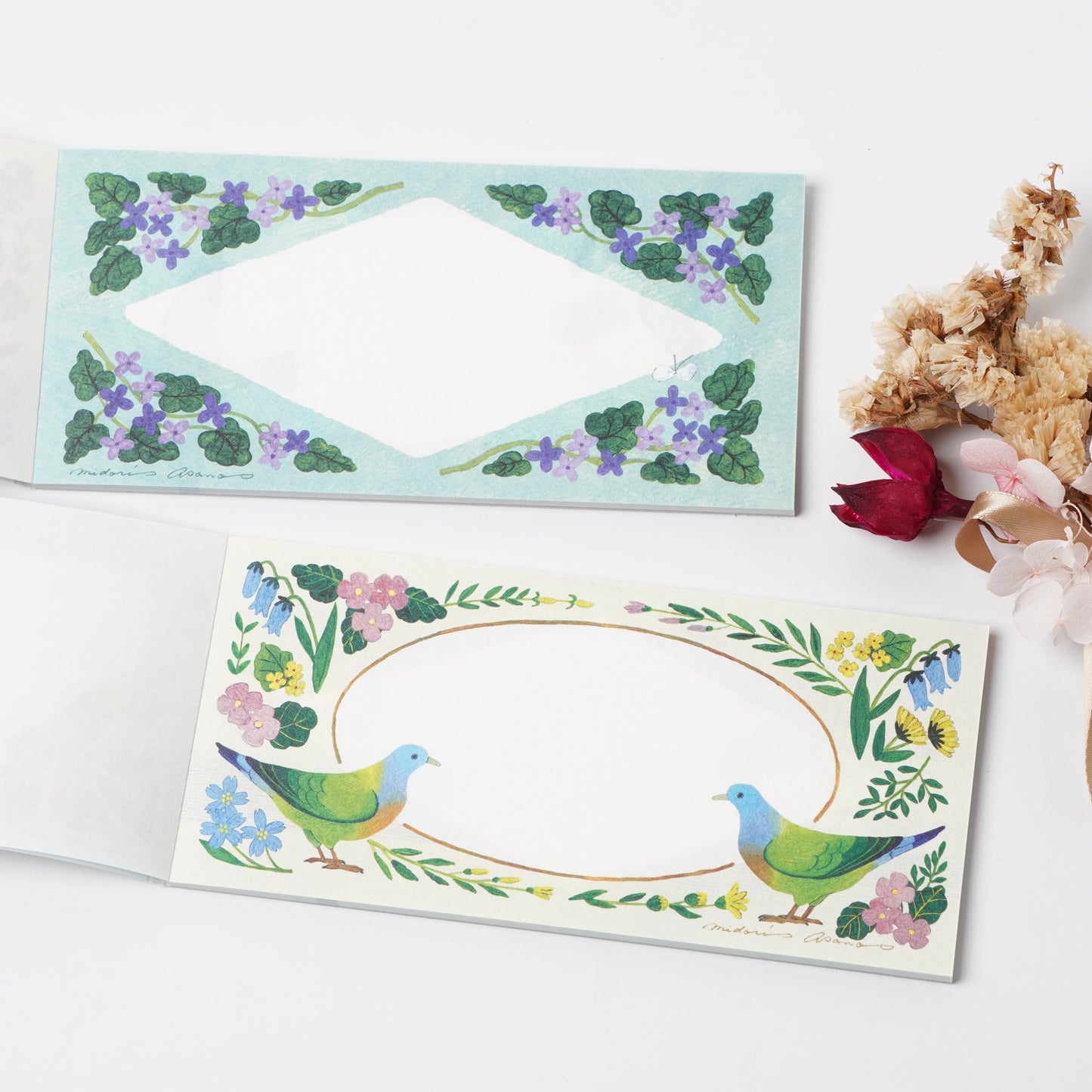Botanical Season Mini Letter Pad - Midori Asano | cozyca products