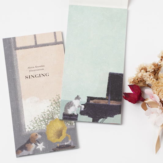 Singing Mini Letter Pad - Akira Kusaka | cozyca products