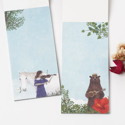 Singing Mini Letter Pad - Akira Kusaka | cozyca products