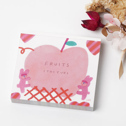 Fruits - Yuki Itoi Block Memo | cozyca products