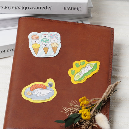Shirokuma Series Sticker - Sushi Design