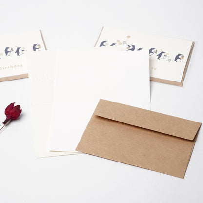 Penguin Birthday Card | Foil & Embossed Greeting Card
